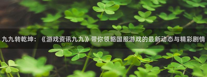 蓝冠娱乐的意思：九九转乾坤：《游戏资讯九九》带你领略国服游戏