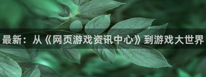 手机蓝冠娱乐下载安装：最新：从《网页游戏资讯中心》到游戏大世